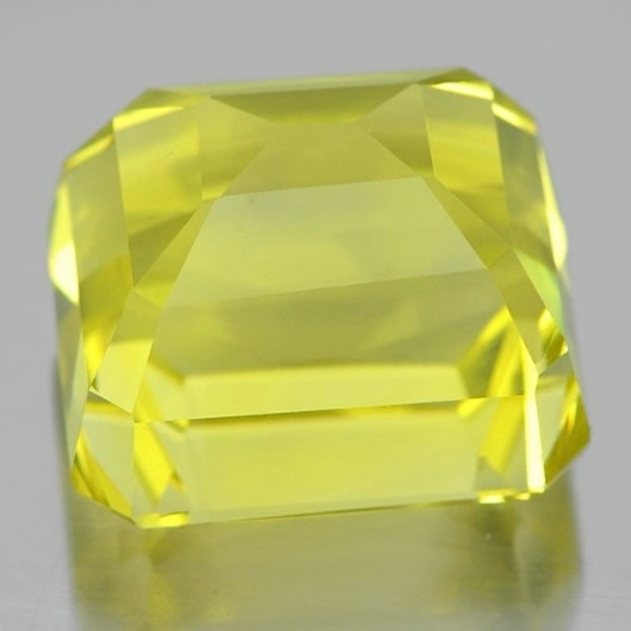 Natural Yellow Lemon Quartz 21.82Ct Octagon Shape 15.7 x 14 Mm Gemstone Unheated - Picture 2 of 3